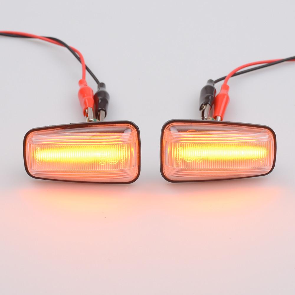 2X For Peugeot 306 106 406 806 Expert Partner Citroen Berlingo Jumpy Saxo Xantia Xm ZX LED Dynamic Side Marker Turn Signal LightTurn Signal 2