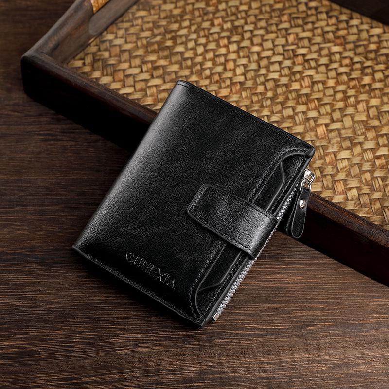 

Мужской короткий кошелек в стиле ретро: Многофункциональный, Вместительный Картхолдер и Чехол для Водительского Удостоверения 12.8 x 9.8 cm