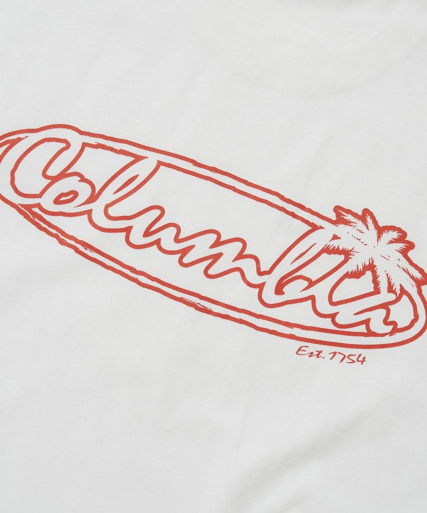 COLUMBIA UNIVERSITY Tropical Logo S/S T-Shirts_White
