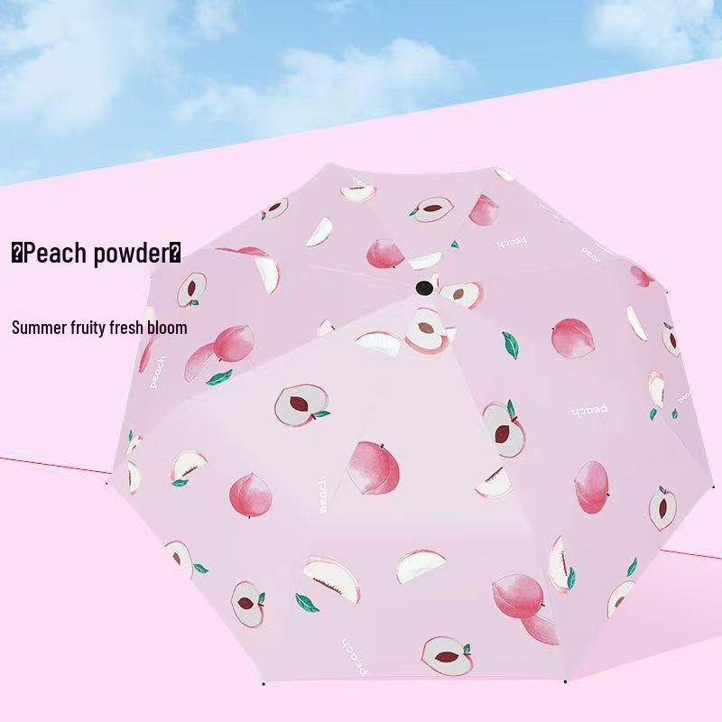 Fully Automatic 24-Rib Folding Umbrella: Large, UV-Resistant, Sun & Rain Protection with Custom Logo Options