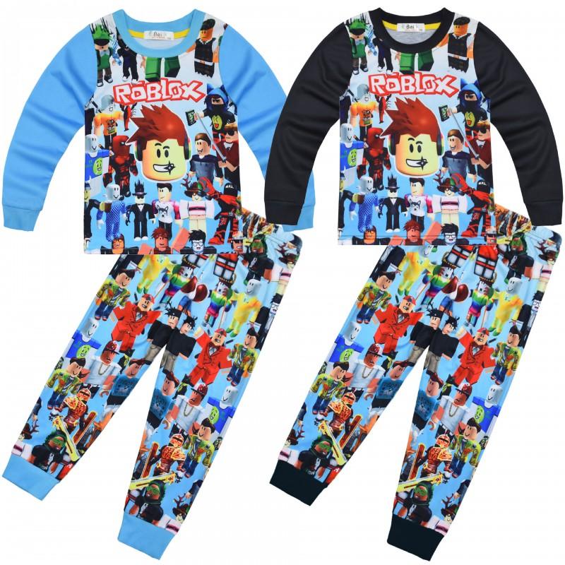 Roblox Kids Pajama Set Long Sleeve 2-Piece Loungewear Boys Girls Size 120-170