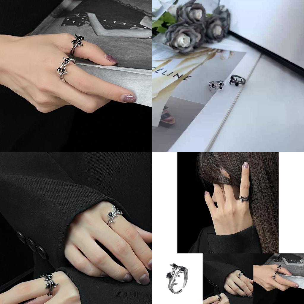 Elegant Adjustable Open Ring With Geometric Design For Women Fashion Accessory 2023