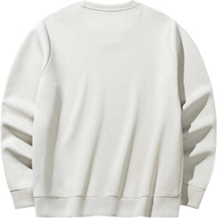 Anta Training Series Letter Round Neck Pullover Sports Long Sleeve Sweatshirt Women Sweatshirt Triumphant-Gray 162447740-2