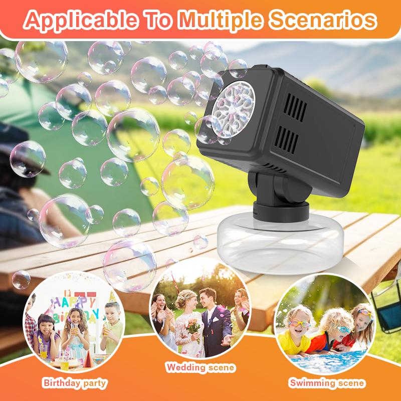 Knyysecq Landing Bubble Machine Automatic Spray Outdoor Wedding Children'S Game Bubble Machine Without Battery Bubble Water