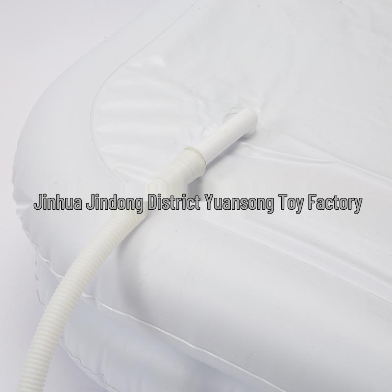 Portable PVC Inflatable Shampoo Basin for Elderly, Pregnant, and Bedridden – Foldable and Easy to Use, White