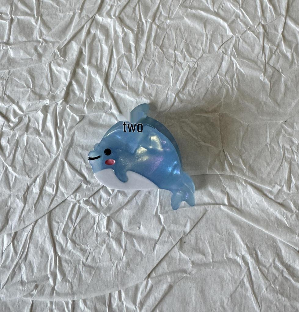 Mini Acetate Seahorse Octopus Hair Clip - Cartoon Starfish, Seashell & Whale Fish Hairpin