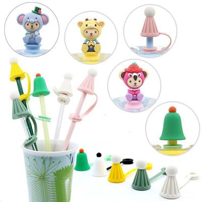Dust Proof Plugs Protector Bow Straw Cover Cap Reusable Dust-Proof Straw Caps  Bar