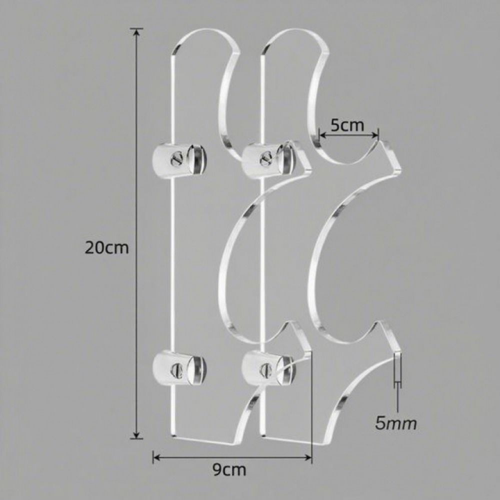 2Pcs Decorative Desktop Support Holder Acrylic Lightsaber Hang Rack  Lightsaber