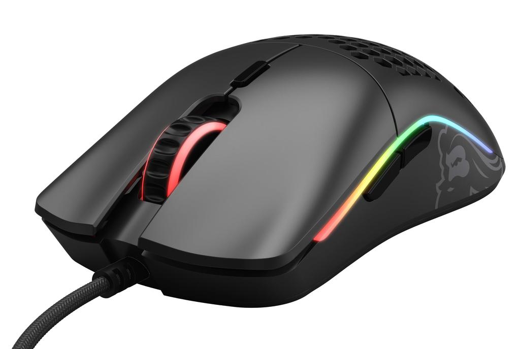 Glorious Model O Gaming Mouse, Black, RGB, 6 Programmable Buttons, Illuminated USB Mouse, Lightweight, Official Japanese Product (67g)
