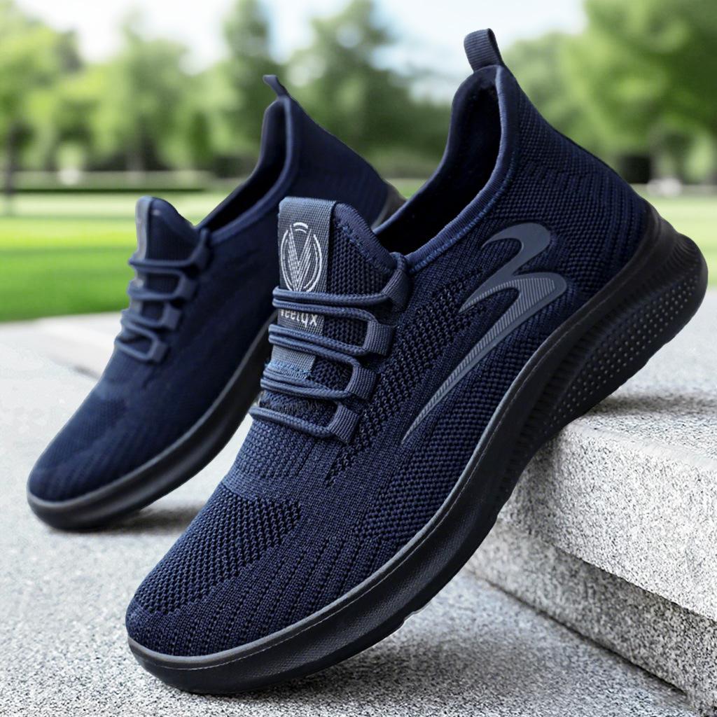 Skor herr sommar andningsbara vardagliga enkelskor mjuk sula nät inte trötta fötter herr sportskor löparskor