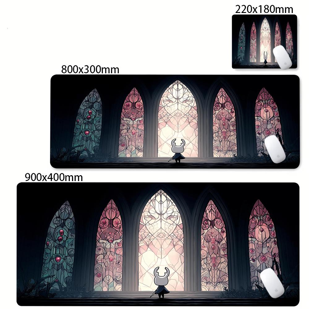 Large Pc Rubber Mousepad Gaming Stitch Edge Thicken Mouse Mat Xxl Anime Hollow Knight Rubber Nonslip Keyboard Laptop Mausepads