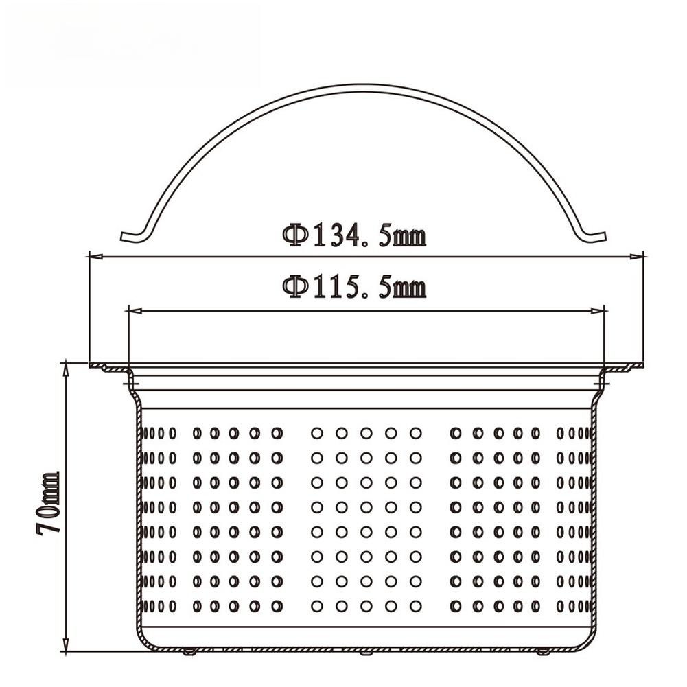 

Drain Filter Sink Strainer Aluminum Alloy Electroplated 2mm Perforation Fine Perforated Holes Efficient Kitchen Sink Filter China Mainland