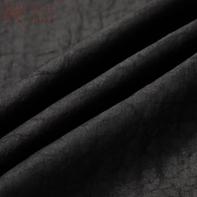 Men's 100% Mulberry Silk Xiangyun Yarn Short-Sleeved Tang Suit Shirt