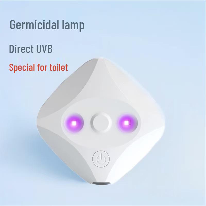 Portable USB-Rechargeable UVC Ultraviolet Sterilization Lamp for Household Toilets