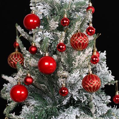 40Pcs Glatte Weihnachten Ball Runde Form Delicate Schmücken Weihnachten Baum Hängen Bälle