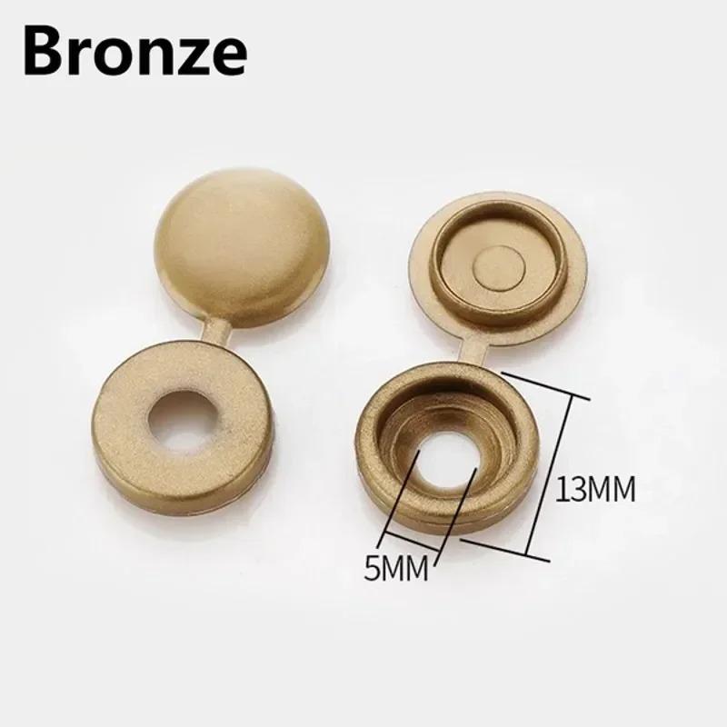 80pcs Nails Screw Caps Plastic Protective Covers Car Nuts Decorative Cover Self-tapping Screw Folding Cap Furniture Hardware