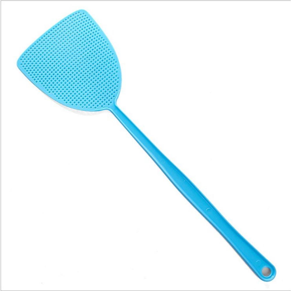 1PC Explosive Plastic Fly Swatter Household Manual Extended Handle Fly Swatter