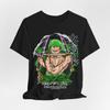 2026 Summer One Piece Roronoa Zoro Print Cotton Tshirt Vintage Casual Sport Harajuku Top For Anime Fans Adults  Kids Y2k
