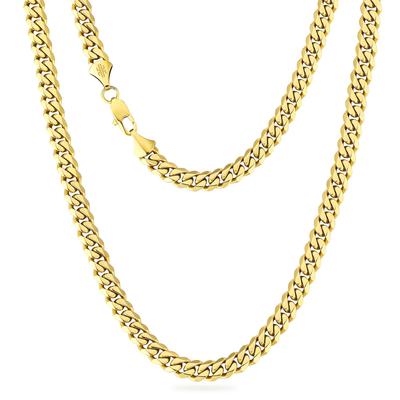 Necklace Popular Width Stainless Steel Hypoallergenic To Gift KRKC&CO Chain, Unisex, Kihei, 6-sided Cut, 8mm, 316L, Metal, Accessory, Men's/Women's,
