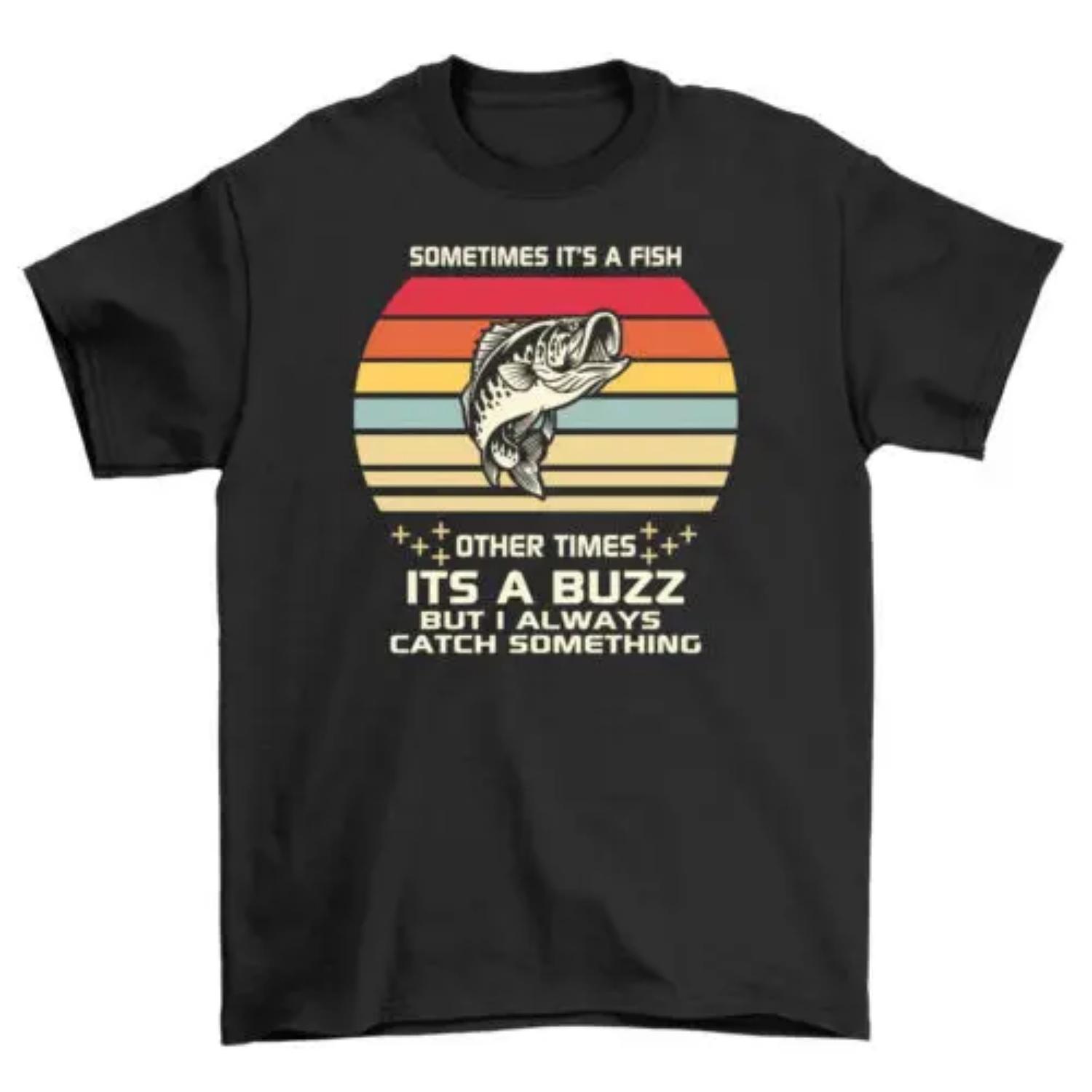 

_21-1130-13-Pecgine_ Fish Pun Funny T-shirt - Fishy Business! 100% Cotton, Unise XXXXXL чорний