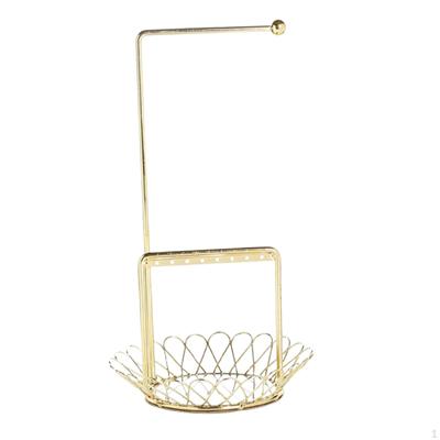 Jewelry Organizer Display Stand Earrings Hanging Pendant Metal Storage Rack for Bangle