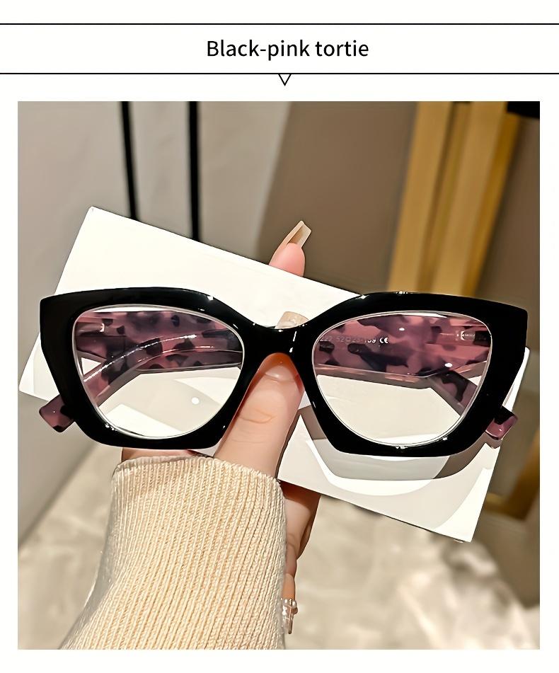 Vintage Cat Eye Reading Glasses For Women - Oversized Thickened Frame, Trendy Style, Clear Vision for Daily Use