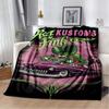Cartoon Rat Fink Blanket Couch Quilt Cover Travel Bedding Outlet Throw Blanket Flannel Blanket Bedspread Picnic Blanket