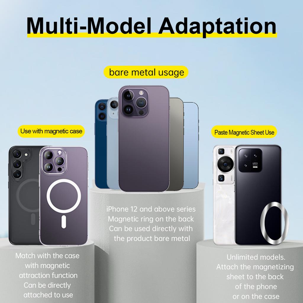 For TELESIN Magnetic Selfie Stick Tripod with Remote For Cellphone For iPhone 14 13 12 Pro Max For HUAWEI XIAOMI SAMSUNG