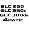 Car Tail Rear Trunk Badge Emblem Letter Stickers For Mercedes Benz GLC X253 GLC260 GLC300de GLC350 GLC200 4MATIC GLC250d GLC350e