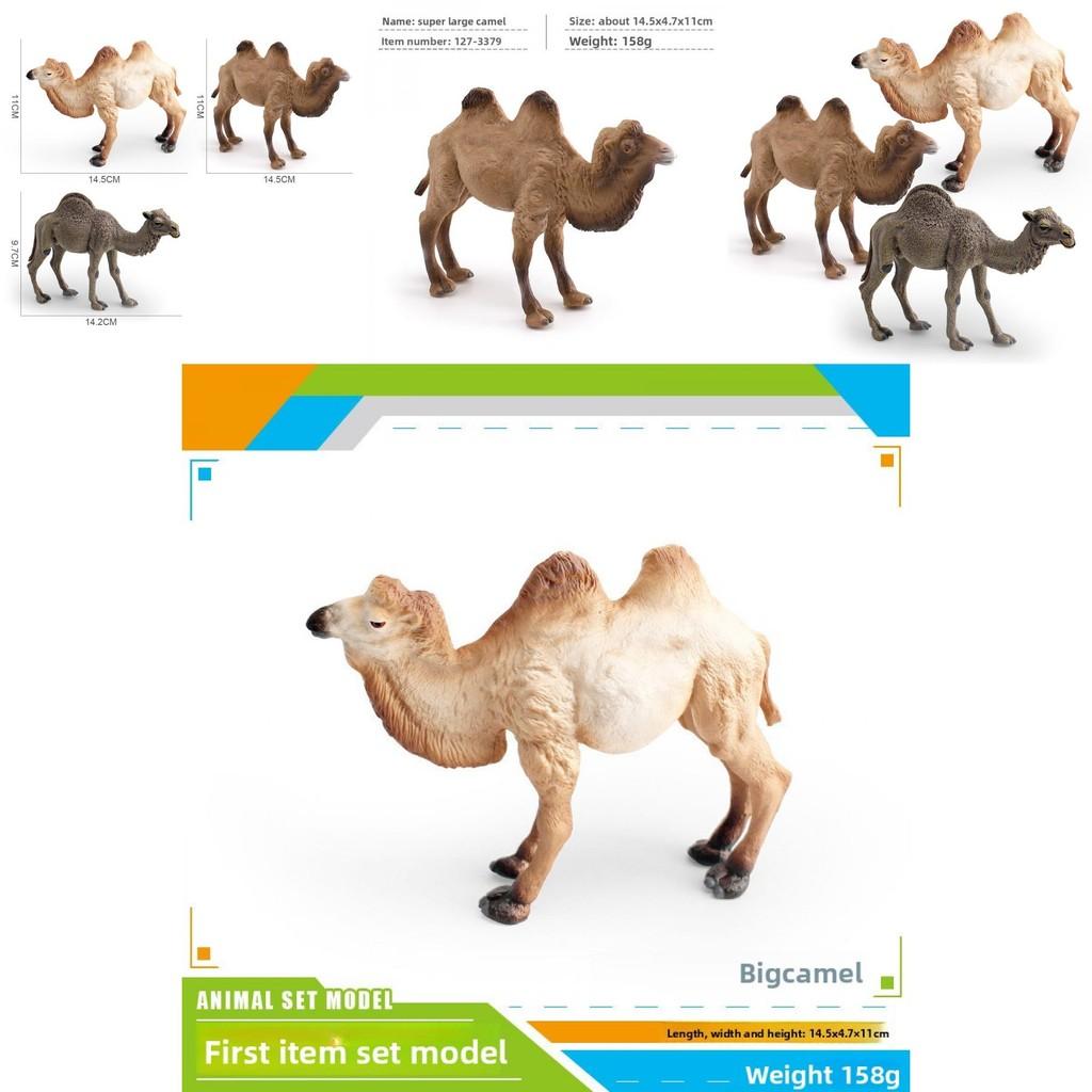 Animal Wildlife Pvc Model Single Hump Camel Decorative Toy For Kids Educational Gift