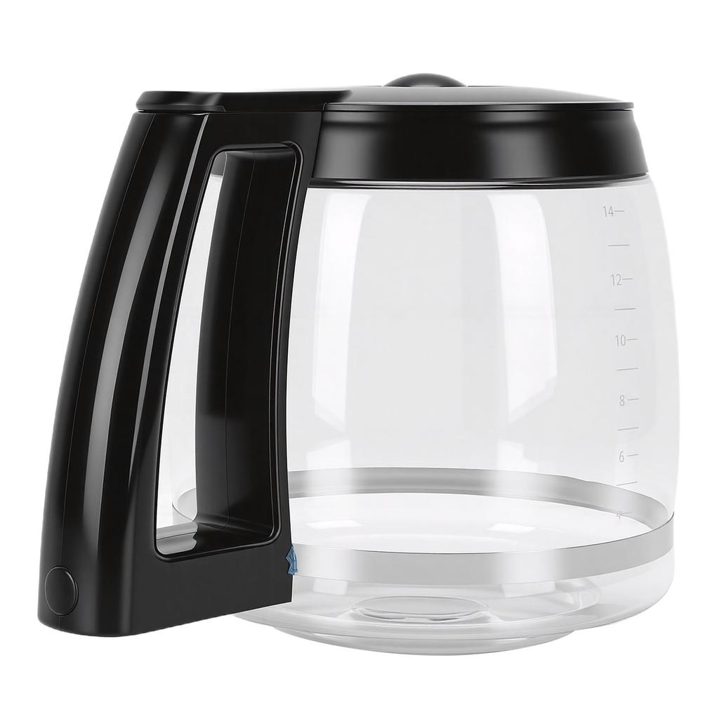 Glass Coffee Pot Easy to Clean Heat Cold Proof Coffee Maker Replacement   with Handle