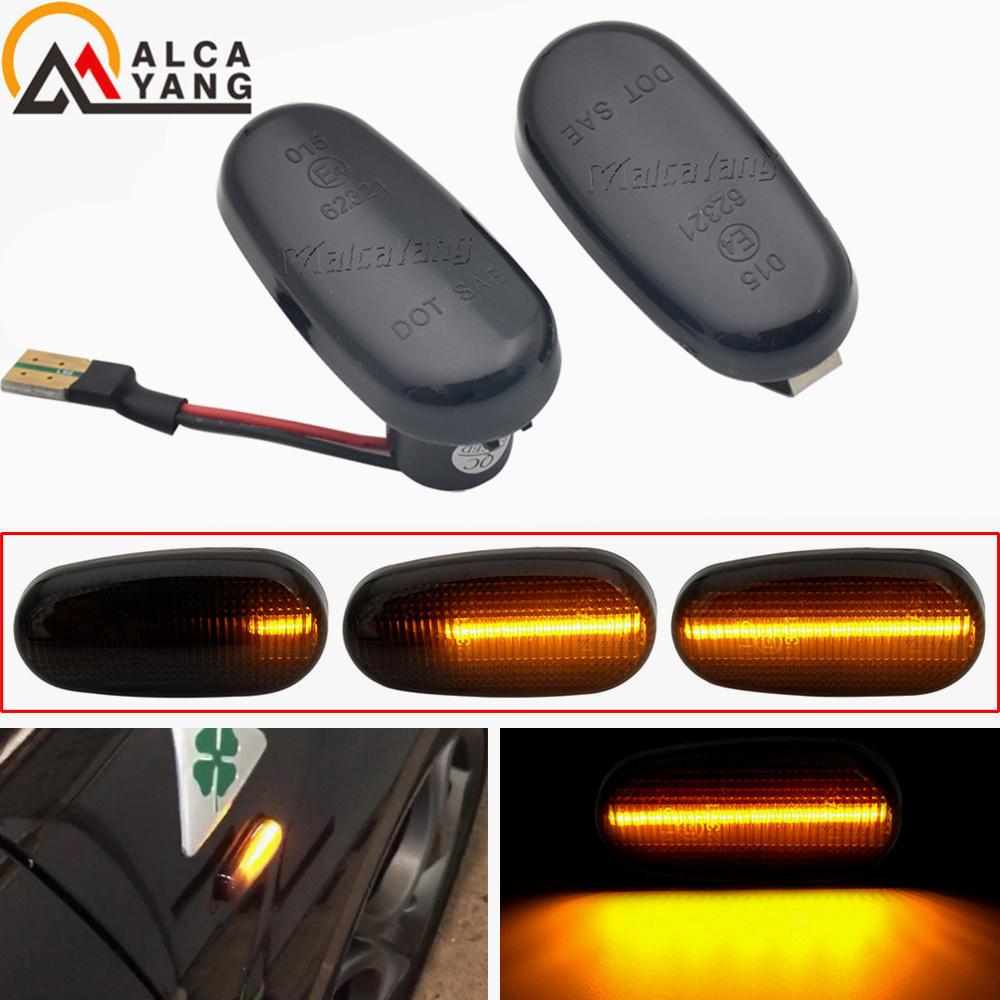 LED Turn Signal Side Marker Light Blinker for Alfa Romeo Mito 147 GT 147 Pre-facelift for FIAT Bravo II Sequential Flashing