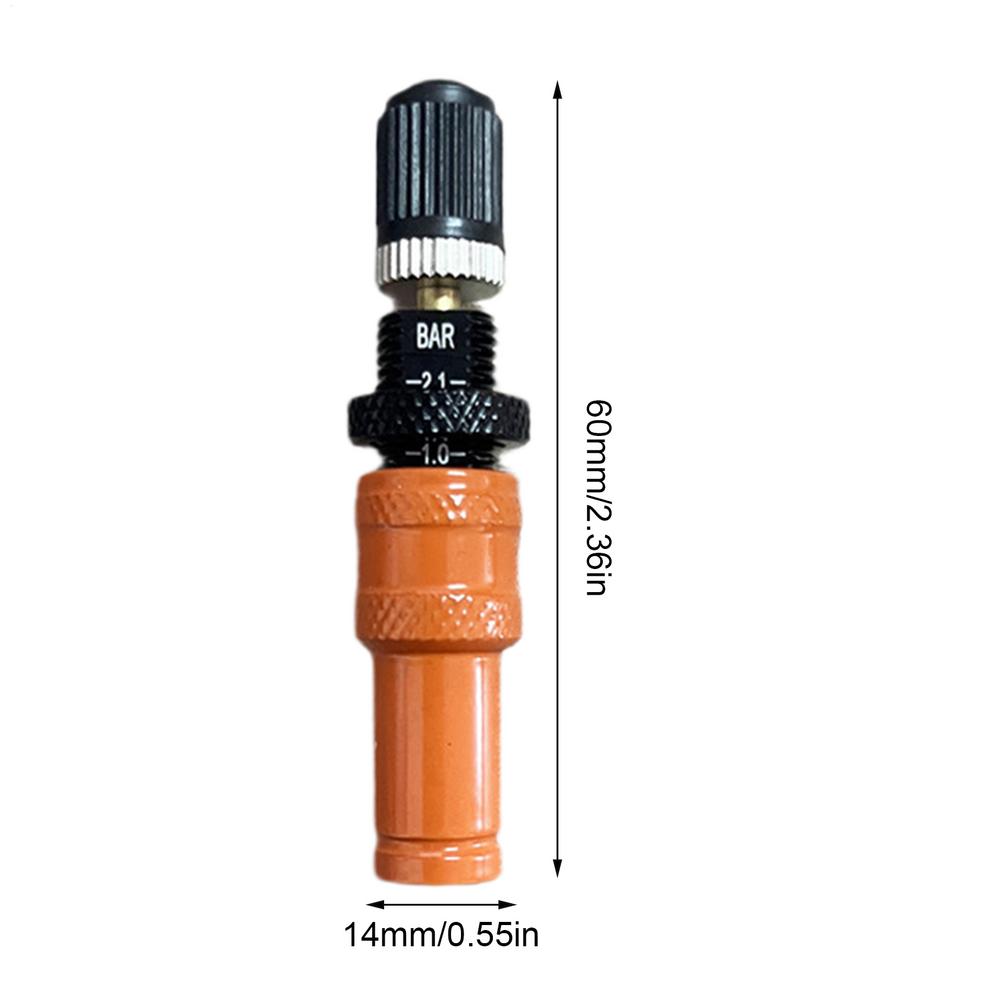 

Tire Deflator Valve For Automotive Tyre Regulating Valve Deflator Compact Air Down Aid Easy Installation For Vehicles RV Sedan оранжевый