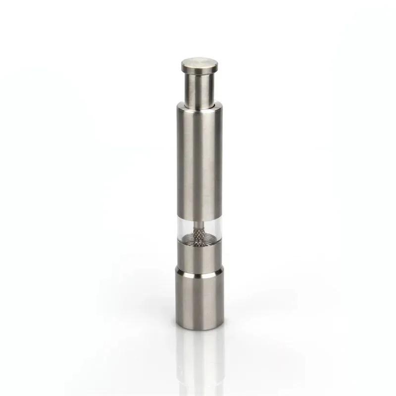 

Cheap Manual Stainless Steel Thumb Push Spice Sauce Grinder Efficient Suitable For Various Spices Such As Pepper And Salt