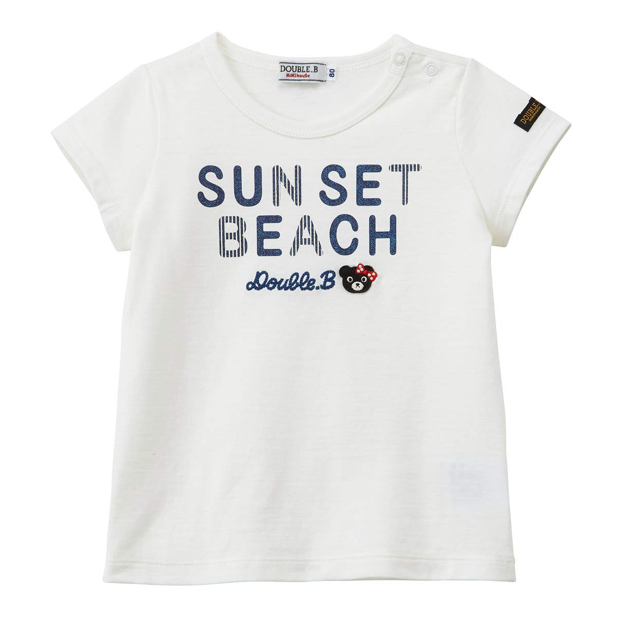 

MIKIHOUSE 110cm White DOUBLE_B T-shirt 62-5208-456 белый