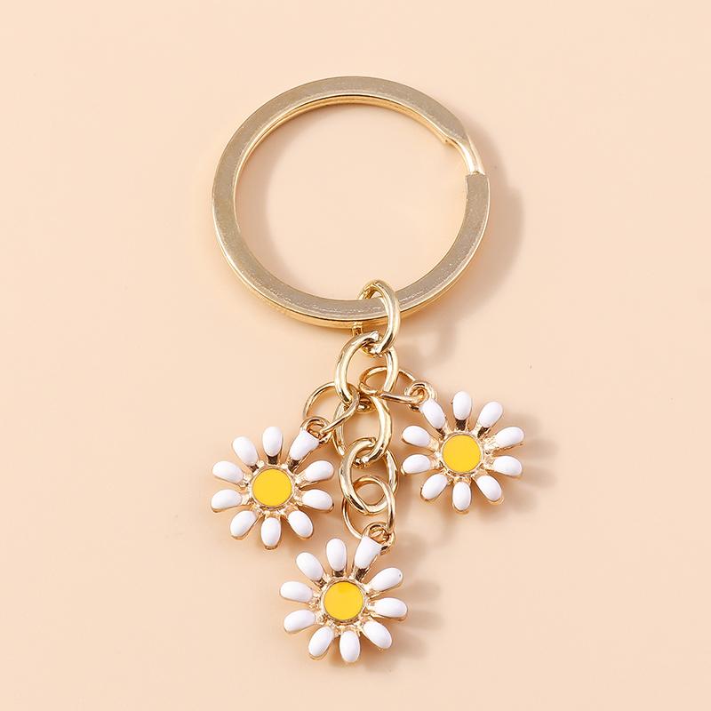 Portachiavi in smalto carino, portachiavi con fiori di ciliegio colorati, portachiavi dolci per donne e ragazze, accessori per borse, gioielli fai da te, regali
