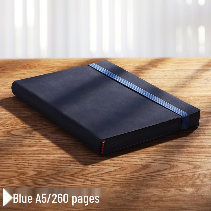 A5 Premium Soft Cover Business Meeting Notebook - Sheepskin, Thickened, 20 Sheets