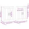 Wall Cabinets 2 pcs Grey Sonoma Wood Based Panel