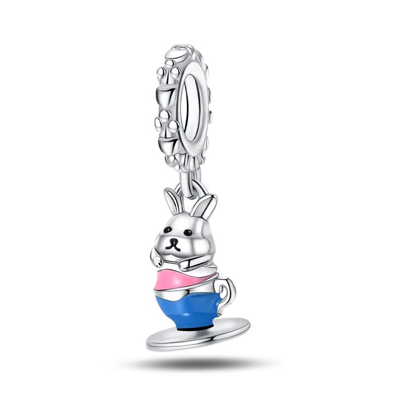 Copper-Plated Fairy Tale Town Series Charms Fit Pan Snake Bone Bracelet Diy Bead Women Jewelry Birthday Gift New In