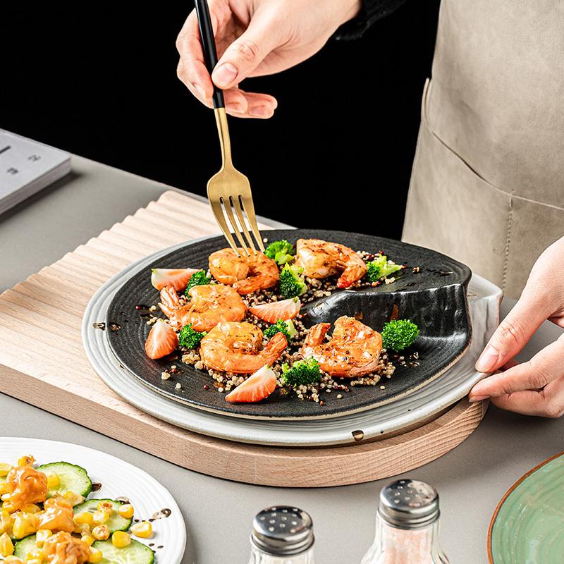 Creative Irregular Ceramic Dessert Plate Steak Plate Sushi Plate Service Plates Restaurant Molecular Cooking Specialty Tableware