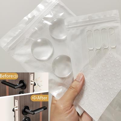 Topes Adhesivos de Goma Transparente Antideslizantes Almohadillas Pies Amortiguador Tope Puerta de Armario Silicona Muebles Protector de Pared