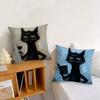 Black Cat Art cushion cover Pillow Cover Decoration Room Home Sofa living Office Car Nordic Simplicity