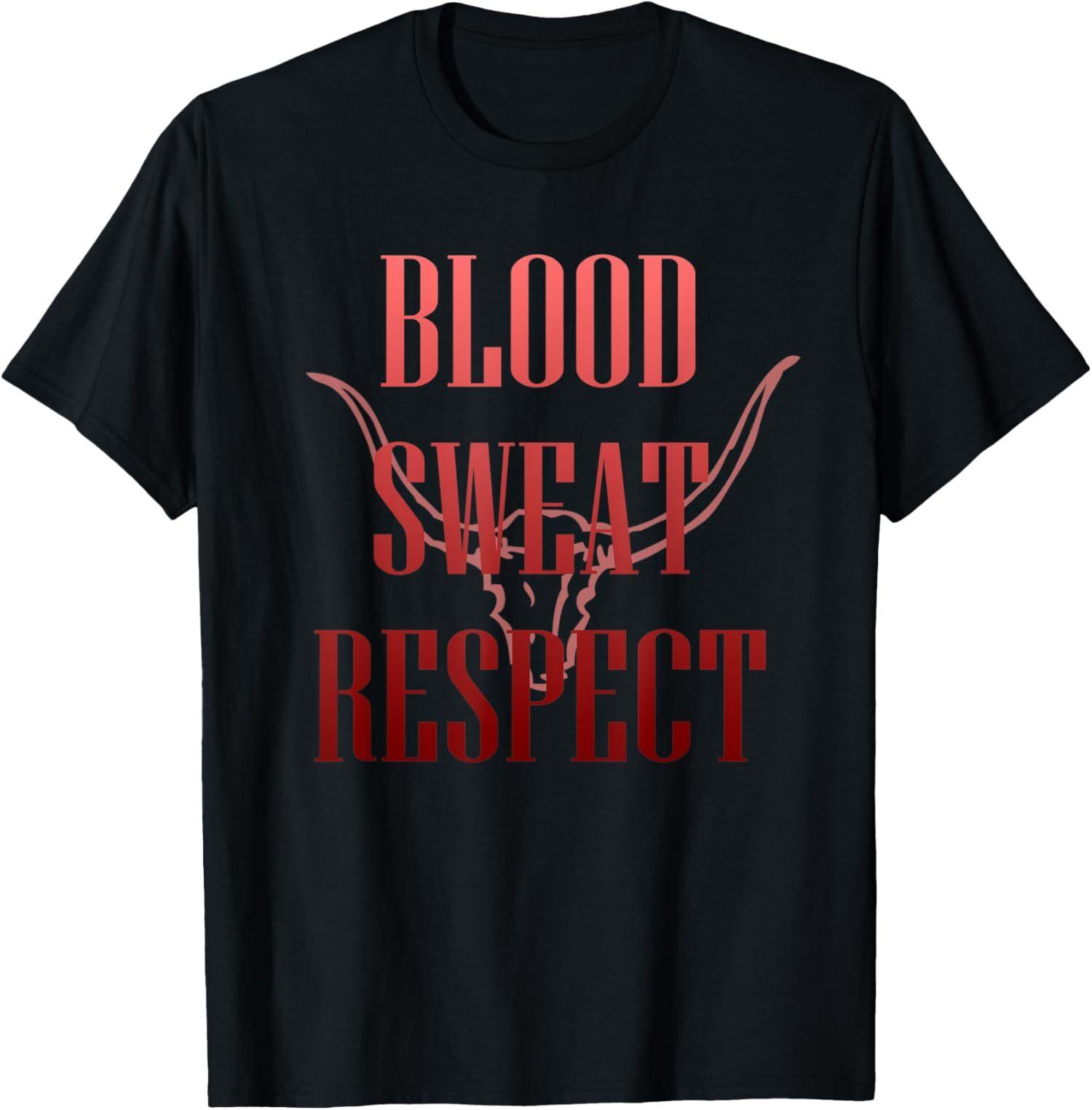 NEW LIMITED Blood Sweat Respect Gym Motivation T-Shirt M
