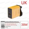Carregador Rápido USB+PD de Porta Dupla 38W com Carregamento Rápido (UE / EUA / UK Plug)