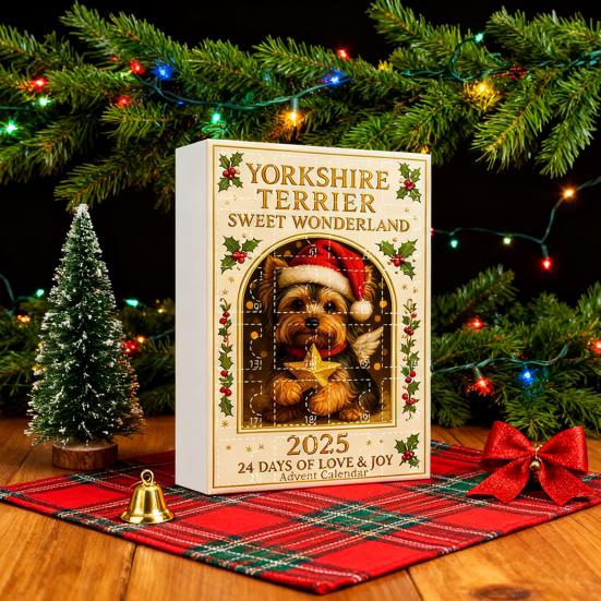 Caw-F Advent Calendar 2025 Chicken Ornaments 24-Day Countdown Box Christmas Tree Hanging Decor Multifunctional Holiday Decoration for Kids