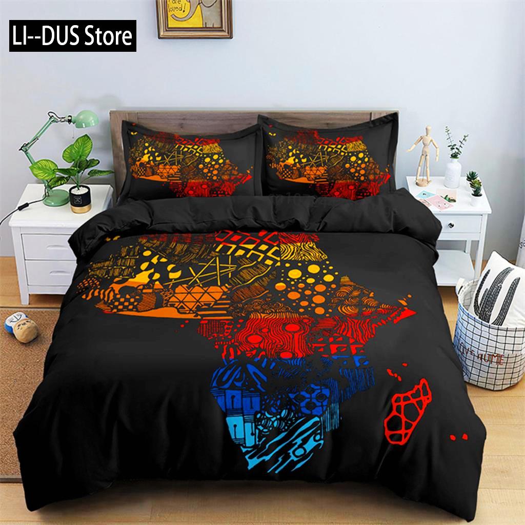 Duvet Cover African Woman Theme For Women Children Microfiber Exotic Comforter Cover Ethnic Afro Bedding Set Room Decoration