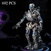 692PCS Skeleton Robot Building Blocks Stem Learning Model Bricks Desktop Decoration Toys For Kids Holiday Gifts