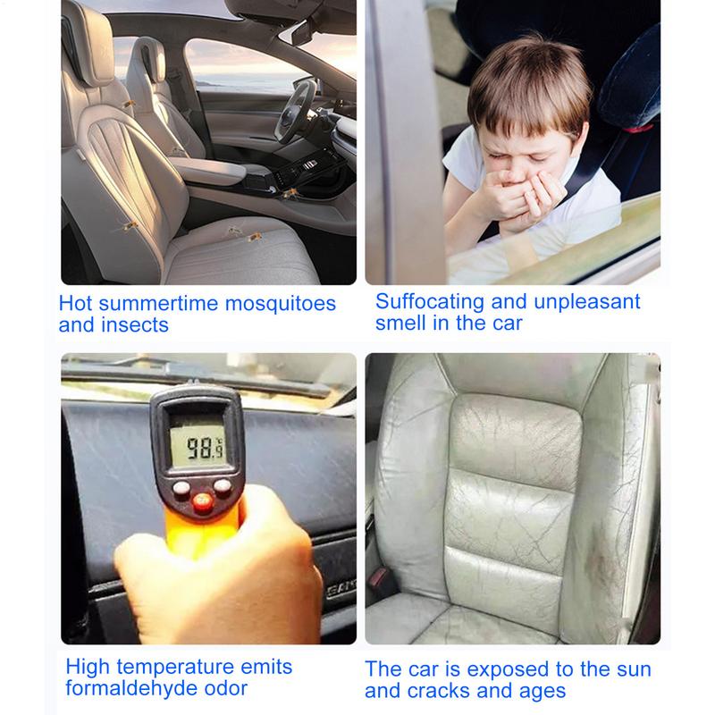 Sunroof Cover Magnetic Car Skylight Sunroof Shade Breathable Mesh Screen Cover Magnetic Car Accessories For Side Window