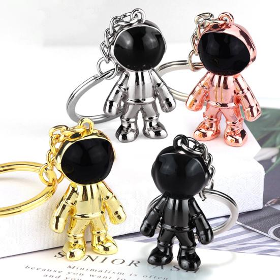 Ornamental Couple Chain Electroplating Multi-use Ornament Key