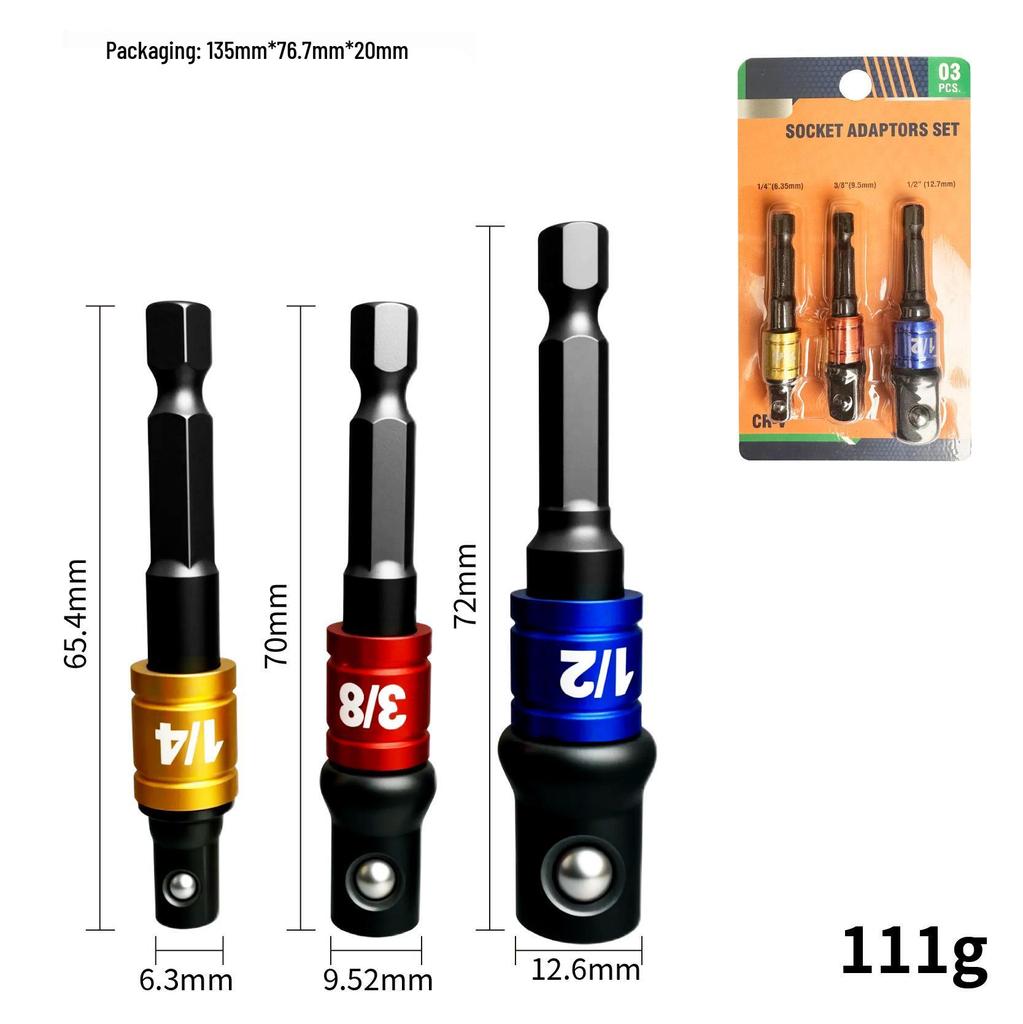 Kompakte, selbstverriegelnde Schraubendreher-Bit-Verlängerungsstange mit Doppelfunktion